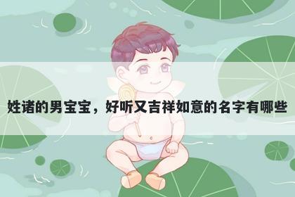 姓诸的男宝宝，好听又吉祥如意的名字有哪些