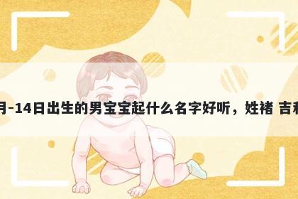 2026年-02月-14日出生的男宝宝起什么名字好听,姓褚 吉利的名字推荐