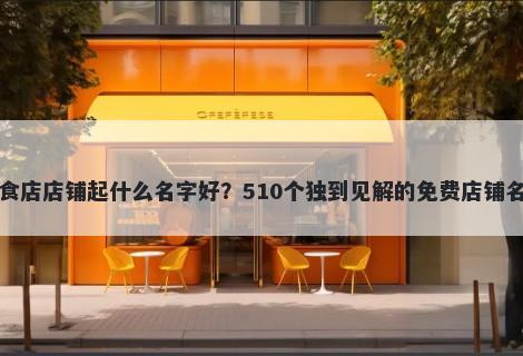 婴儿辅食店店铺起什么名字好？510个独到见解的免费店铺名称任选