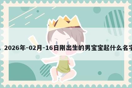 我姓萧，2026年-02月-16日刚出生的男宝宝起什么名字比较好