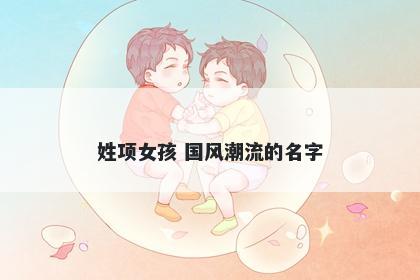 姓项女孩 国风潮流的名字