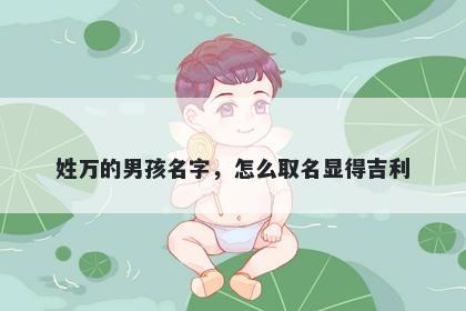姓万的男孩名字，怎么取名显得...