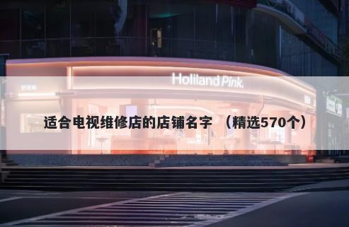 适合电视维修店的店铺名字 （精选570个）