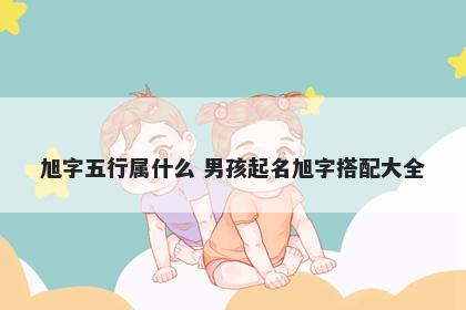 旭字五行属什么 男孩起名旭字搭...