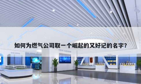 如何为燃气公司取一个崛起的又好记的名字？