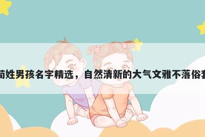 荀姓男孩名字精选，自然清新的...