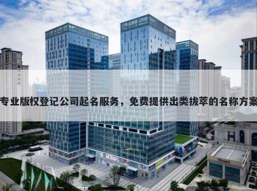 专业版权登记公司起名服务，免费提供出类拔萃的名称方案