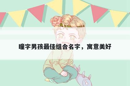 瞳字男孩最佳组合名字，寓意美...