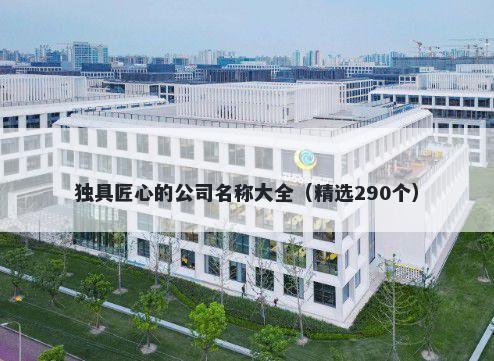 独具匠心的公司名称大全（精选...