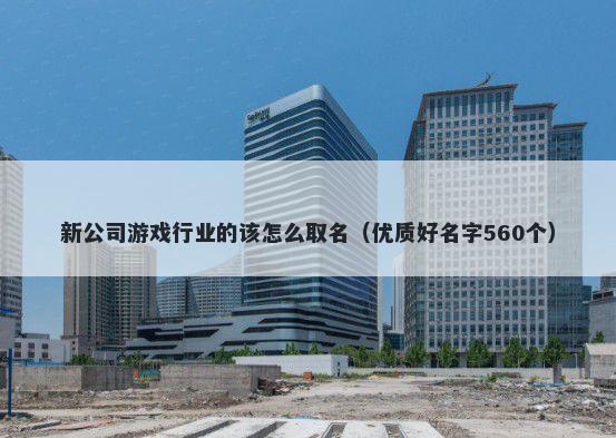 新公司游戏行业的该怎么取名（优质好名字560个）