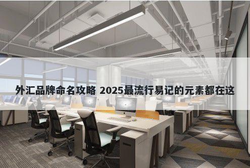 外汇品牌命名攻略 2025最流行易...