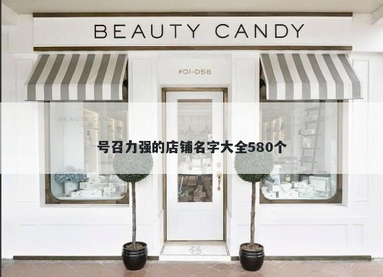 号召力强的店铺名字大全580个