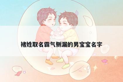 褚姓取名霸气侧漏的男宝宝名字