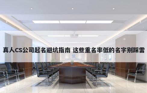 真人CS公司起名避坑指南 这些重名率低的名字别踩雷