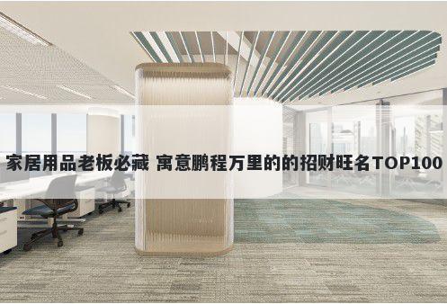 家居用品老板必藏 寓意鹏程万里...