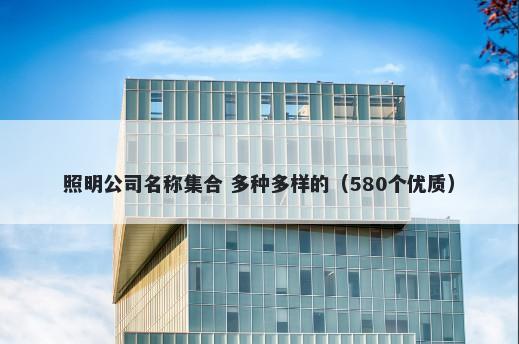 照明公司名称集合 多种多样的（...