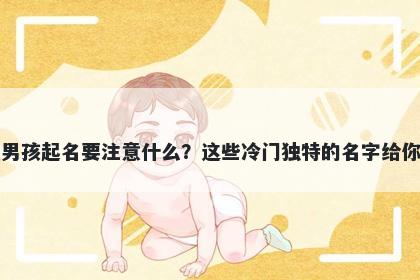 戴姓男孩起名要注意什么？这些...
