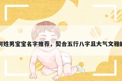 何姓男宝宝名字推荐，契合五行...