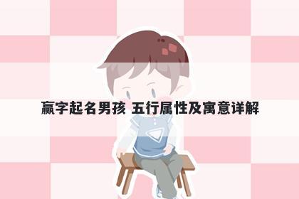 赢字起名男孩 五行属性及寓意详...