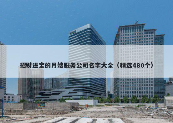 招财进宝的月嫂服务公司名字大全（精选480个）