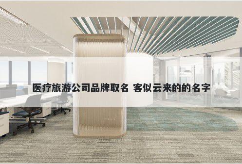 医疗旅游公司品牌取名 客似云来的的名字
