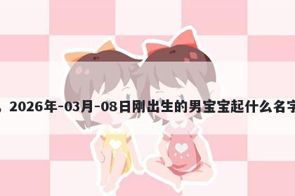 我姓鲁，2026年-03月-08日刚出生的男宝宝起什么名字比较好