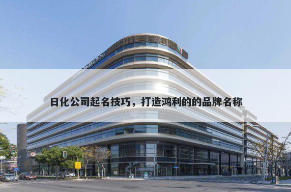 日化公司起名技巧，打造鸿利的...