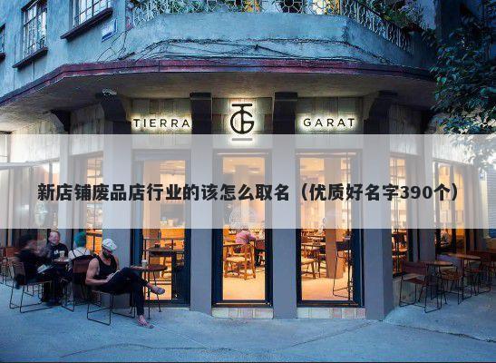 新店铺废品店行业的该怎么取名（优质好名字390个）