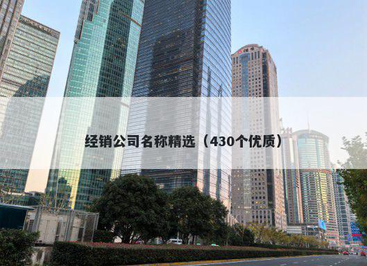 经销公司名称精选（430个优质）