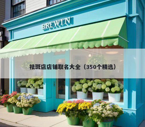 祛斑店店铺取名大全（350个精选）